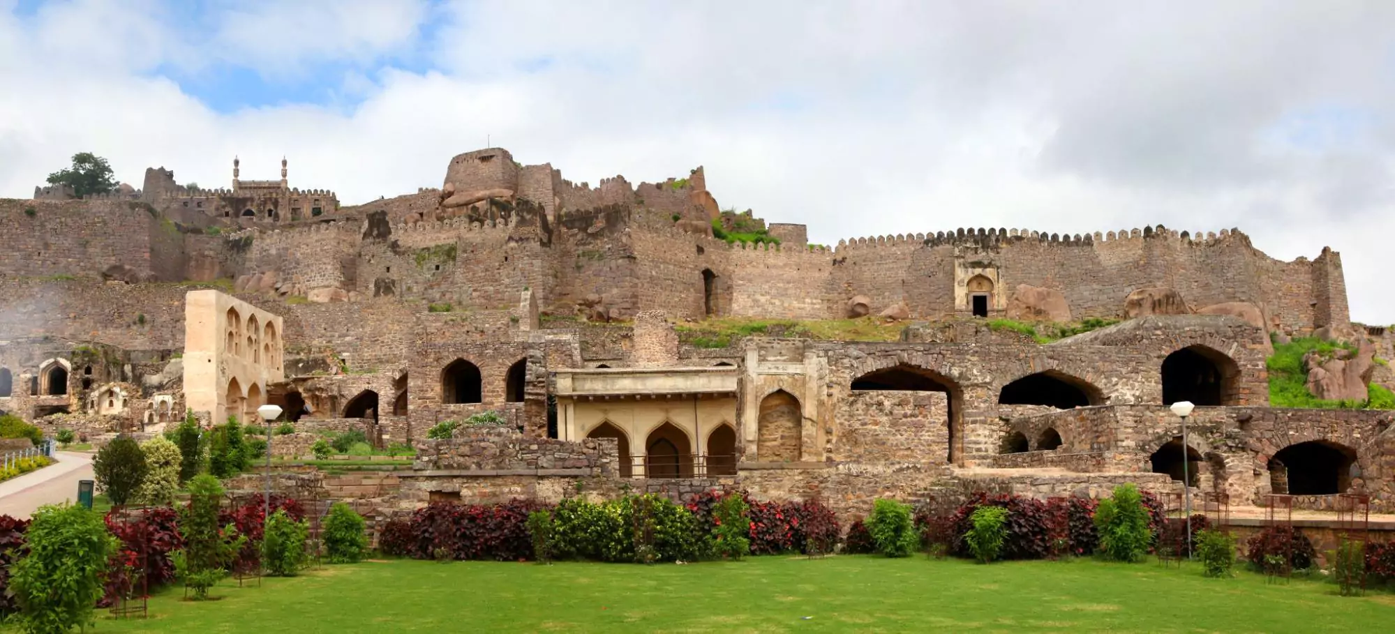 Panoramic View Historic Golkonda Fort Hyderabad